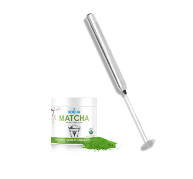 Electric Whisk + Ceremonial Grade Matcha (30g) – Yodha Matcha